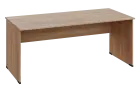 EPL 28 - 18 stůl kancelářský, dřevěná podnož, deska 25 mm, široký 1800 mm, dub bardolino